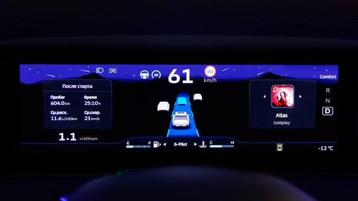 Цифровая приборная панель - новый Geely Atlas